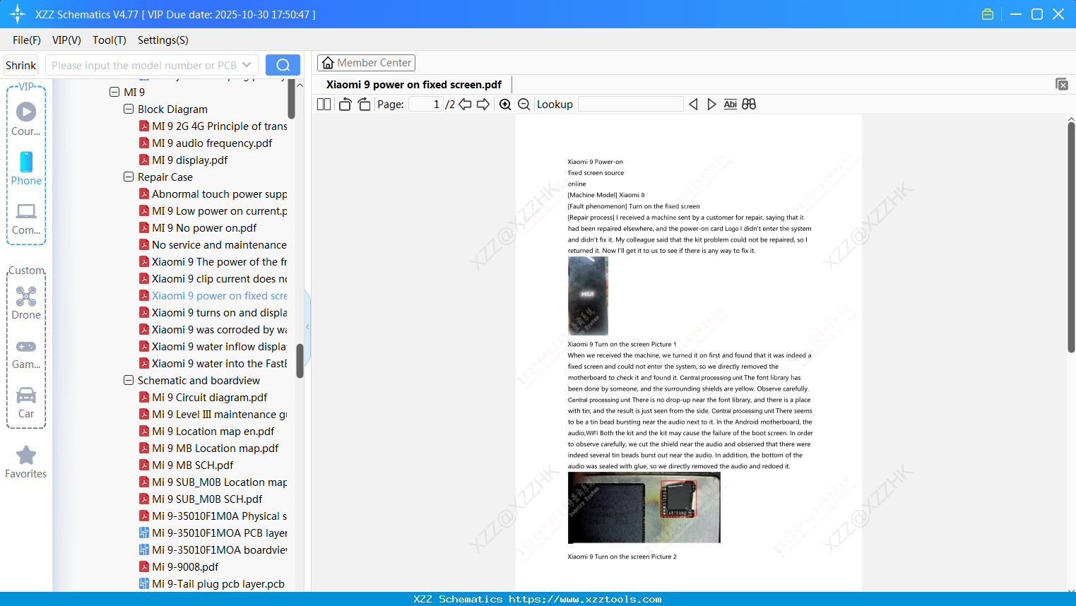 Xiaomi 9 Power On Fixed Screen